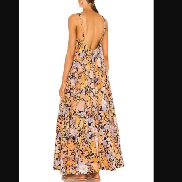 Free People Park Slope Floral, Maxi, Cotton, Sleeveless, Full Dress - Picture 6 of 16